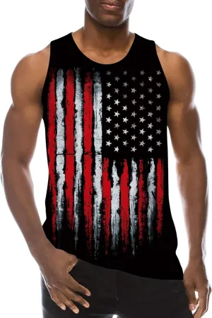 RAISEVERN Men's Tank Tops Summer Sleeveless Tee Cool Workout T-Shirts Beach Athletic Undershirts