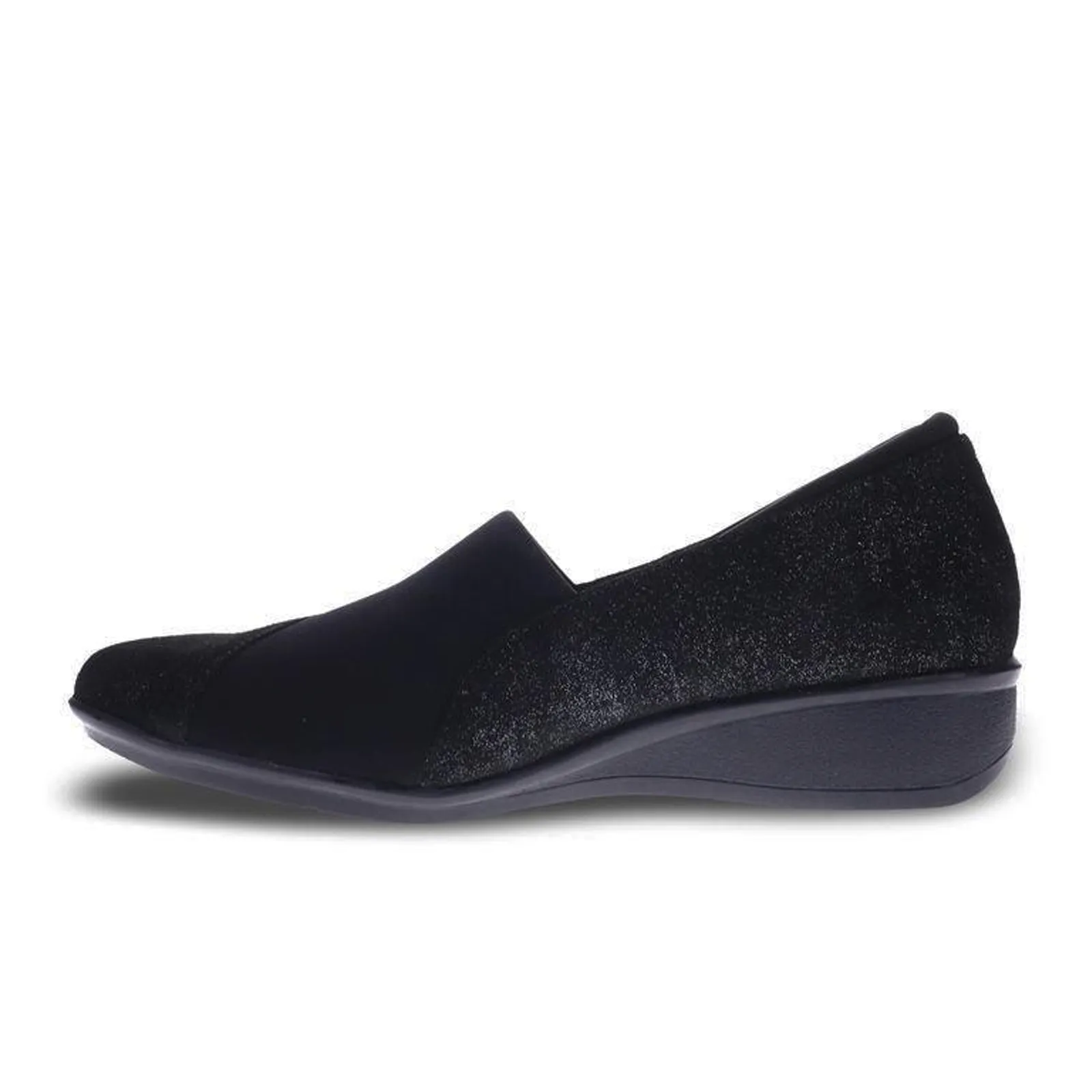 Revere Naples Stretch Loafer (Women) - Midnight Black