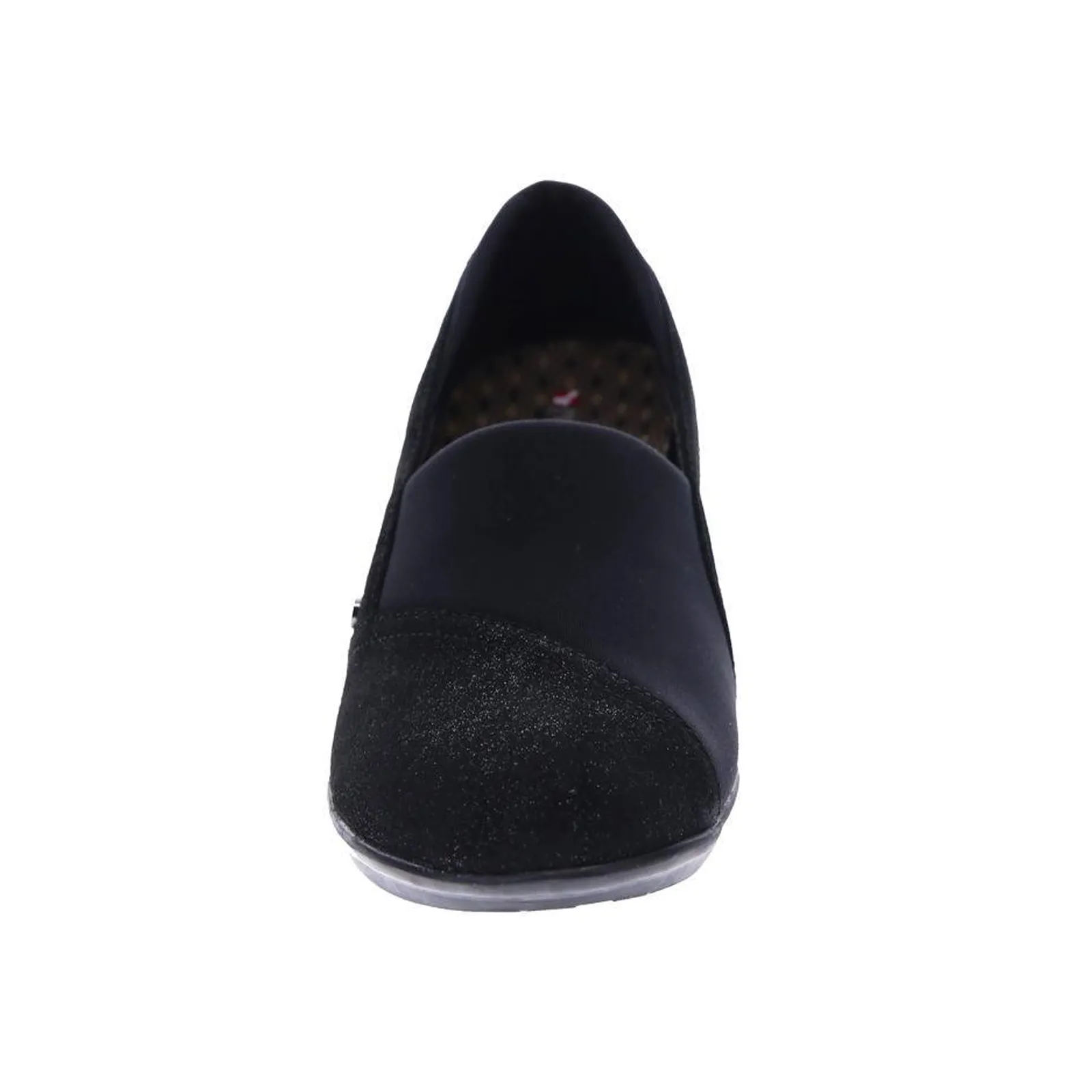 Revere Naples Stretch Loafer (Women) - Midnight Black