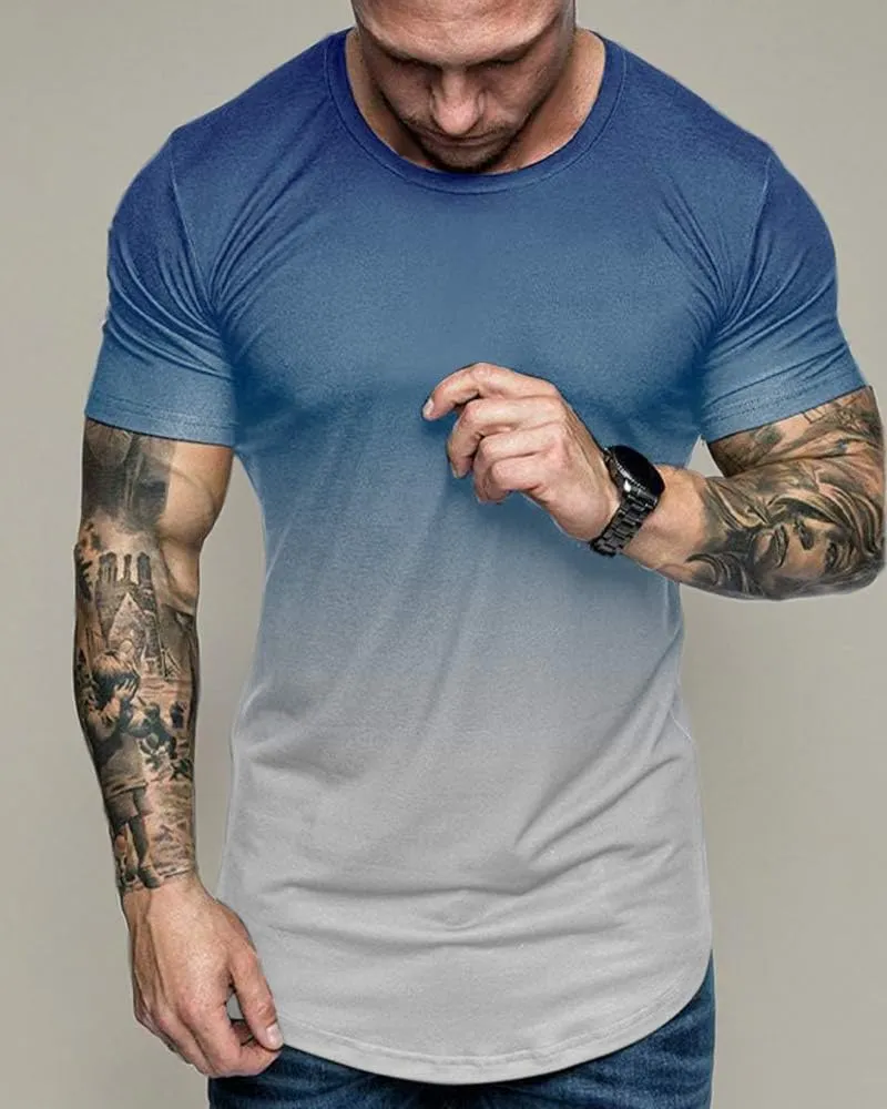rrhss Mens Muscle Gym T-Shirts Short Sleeve Workout Athletic Bodybuilding Cotton Tee