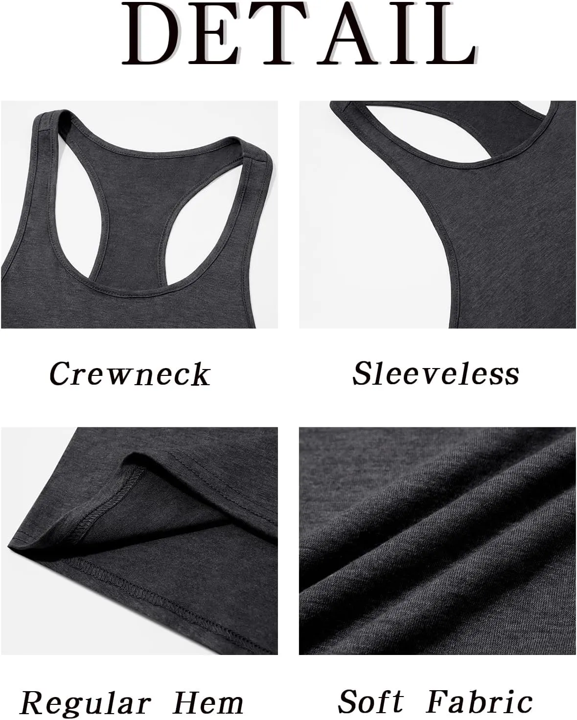 Runcati Mens Workout Tank Tops Gym Muscle Athletic Sleeveless T Shirts Bodybuilding Training Fitness Tops