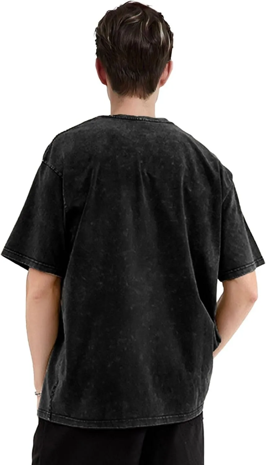 Shirt Men's Oversized T-Shirts Summer Casual Short Sleeved Basic Tops Graphic Tee