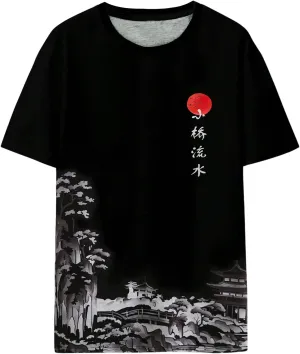 SOLY HUX Men's Graphic Short Sleeve Tee Crew Neck Letter Print T Shirts Summer Tops