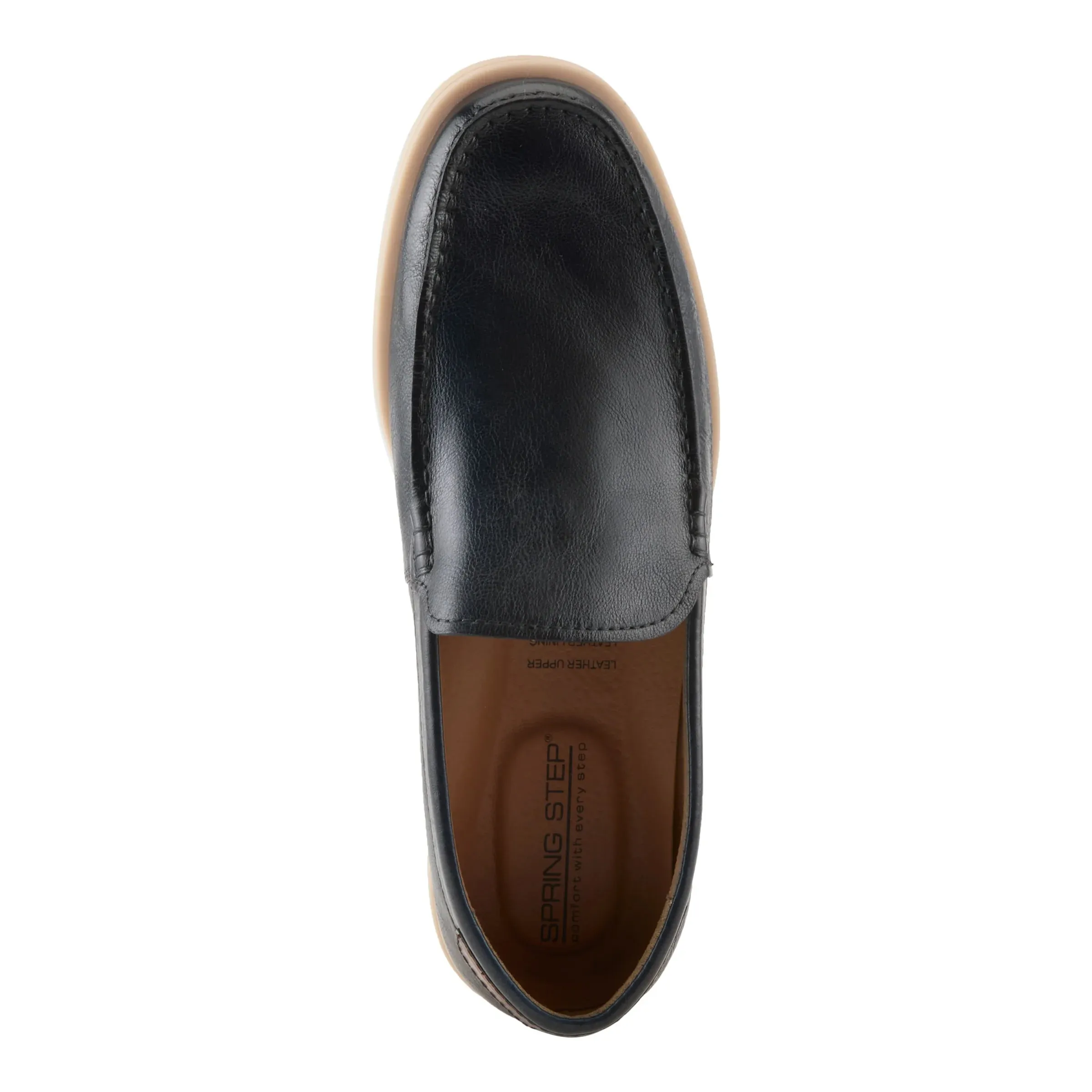 Spring Step Men's Hord Venteian Slip On Moccasin - Navy