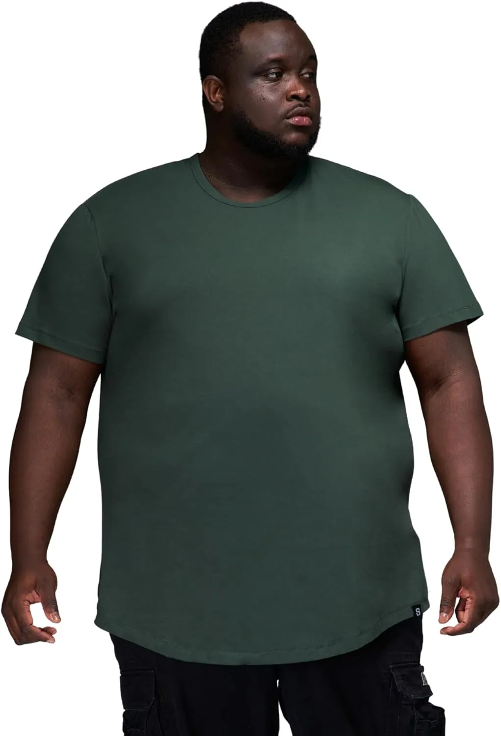 STRONGSIZE Men's Big and Tall Shirts  Stretch T-Shirt for Casual Wear (Available in Longer and Regular Length)