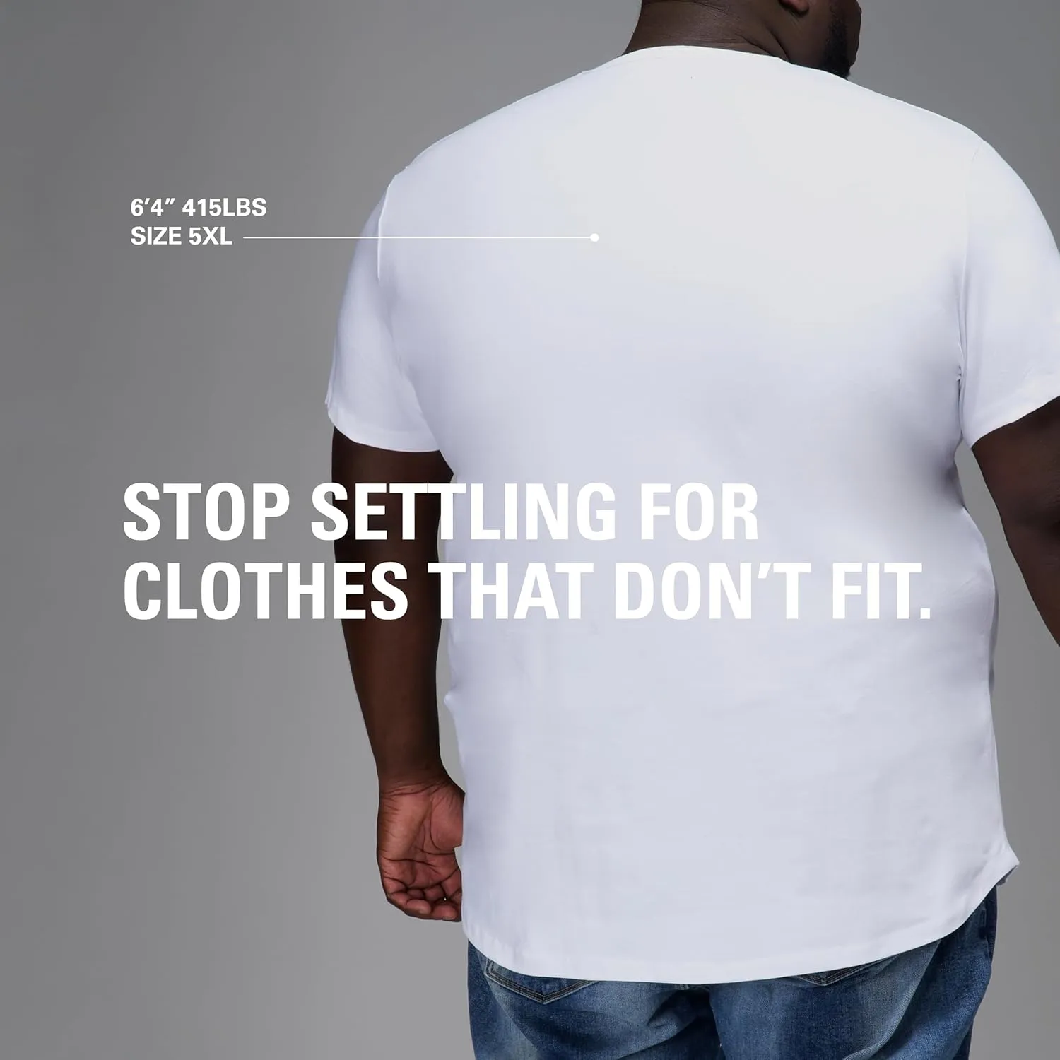 STRONGSIZE Men's Big and Tall Shirts  Stretch T-Shirt for Casual Wear (Available in Longer and Regular Length)