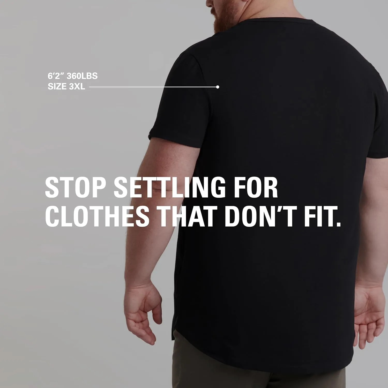 STRONGSIZE Men's Big and Tall Shirts  Stretch T-Shirt for Casual Wear (Available in Longer and Regular Length)
