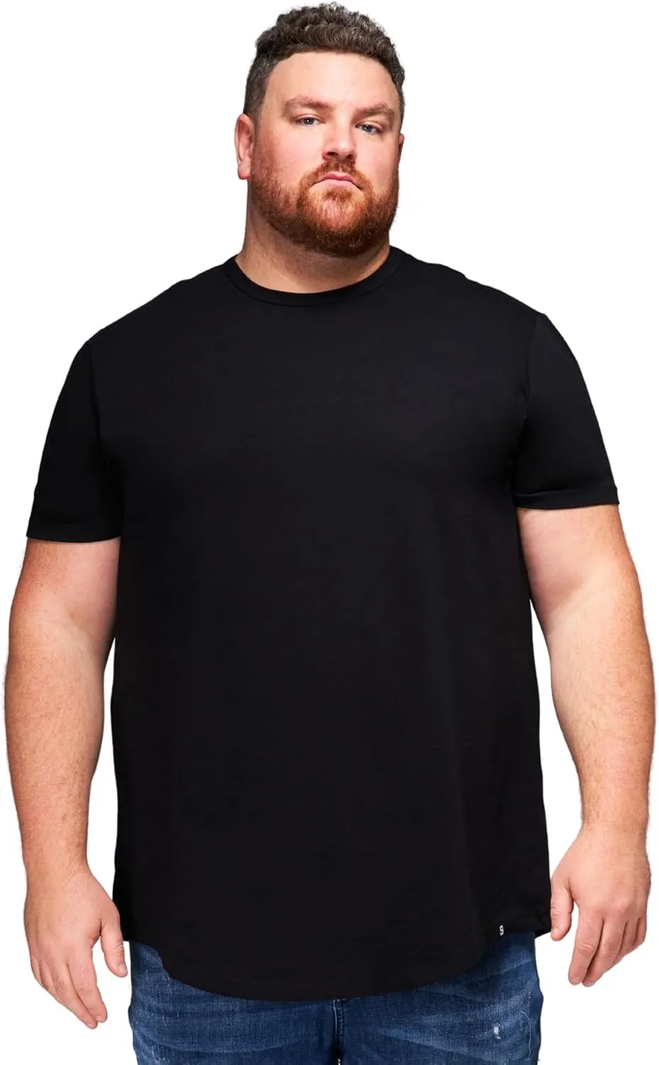 STRONGSIZE Men's Big and Tall Shirts  Stretch T-Shirt for Casual Wear (Available in Longer and Regular Length)