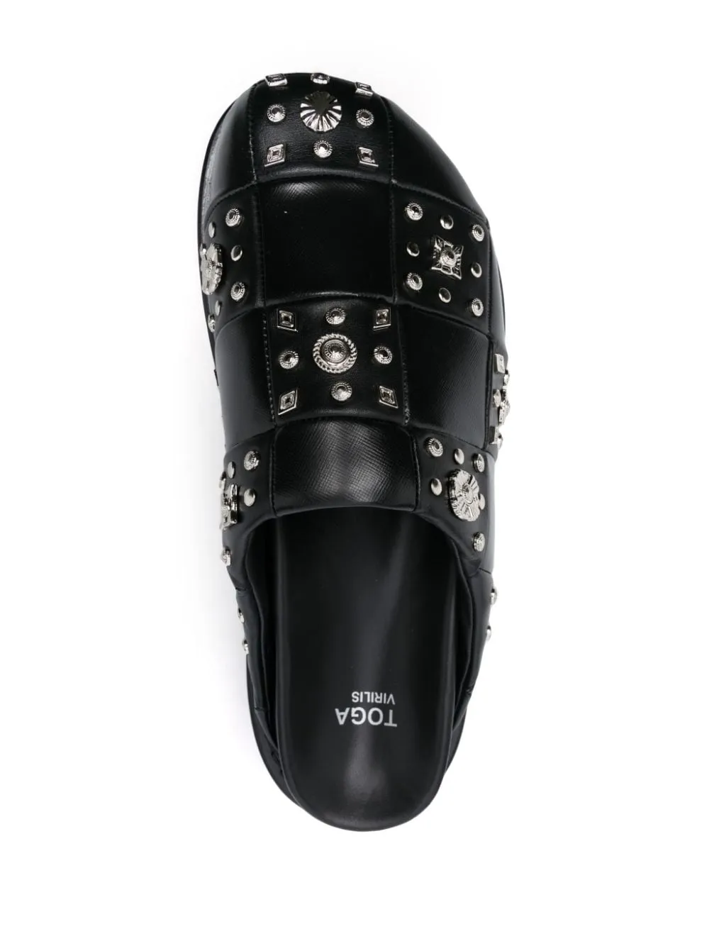 Stud-Detailing Leather Mules