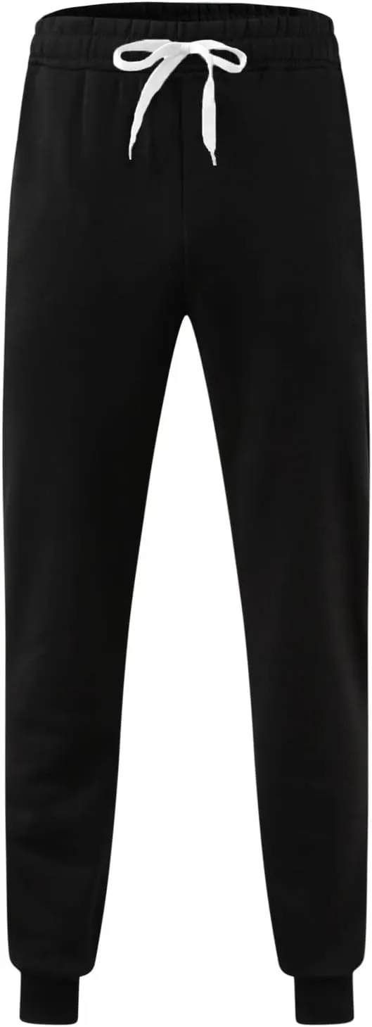 Sweatpants for Men with Pockets Jogger Sweatpants Drawstring Outdoor Trousers with Pockets Men's Cotton Multi-Pockets