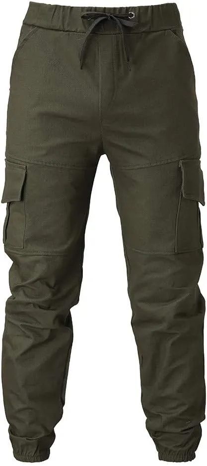 Sweatpants for Men with Pockets Men's Casual Cargo Pants Loose Fit Jogger Sweatpants Tactical Work Pants Multi Pocket
