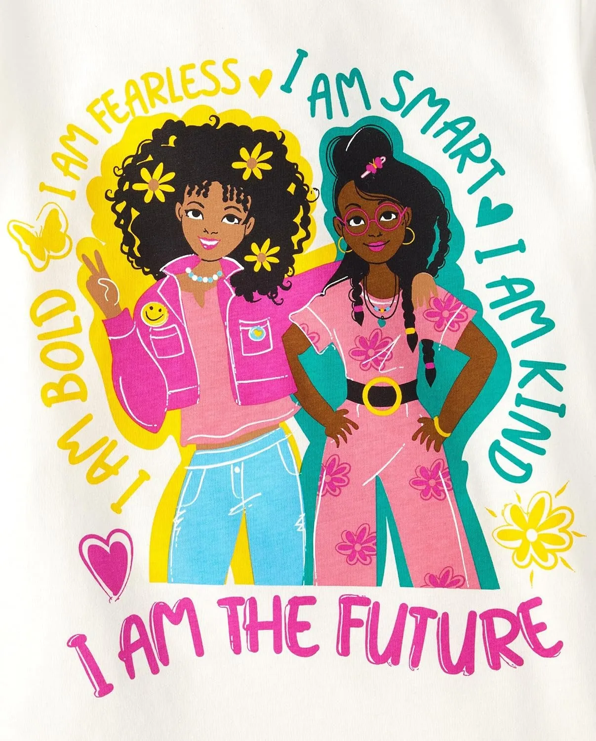 The Children's Place Girls' Kindness, Love, Equality Short Sleeve Graphic T-Shirts, Multipack