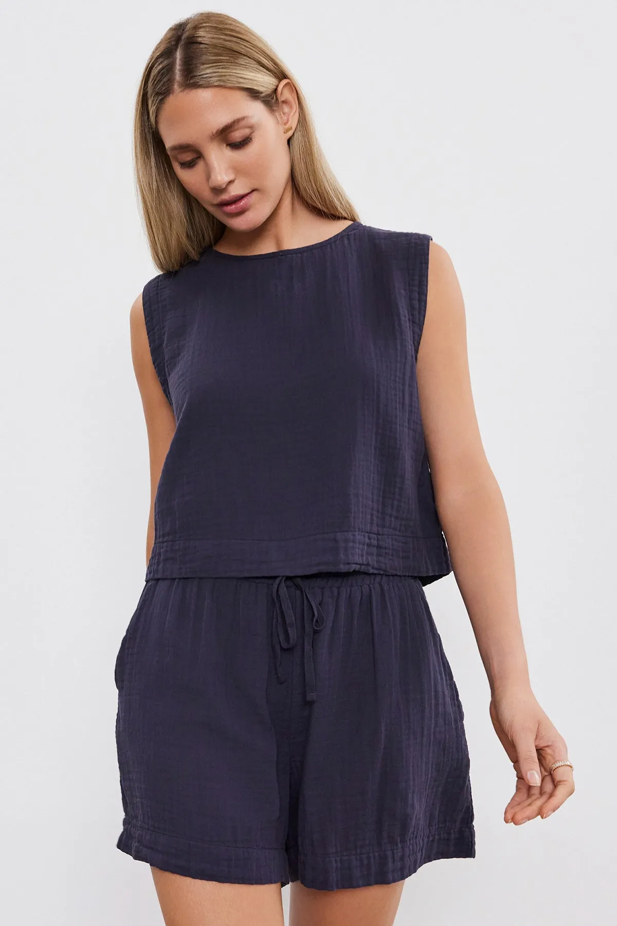 TIBBY COTTON GAUZE SHORT