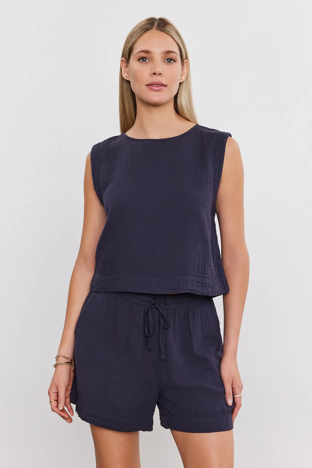TIBBY COTTON GAUZE SHORT