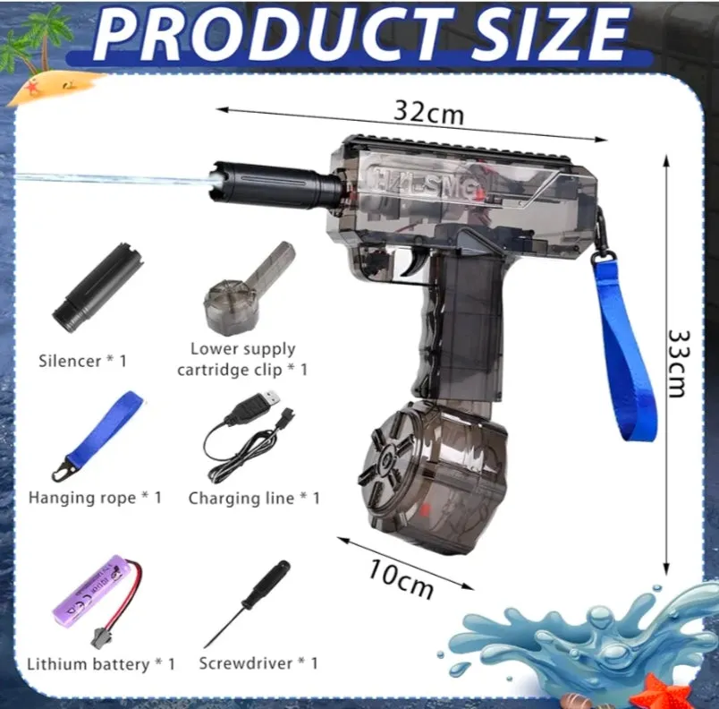 TRANSPARENT ELECTRIC WATERGUN