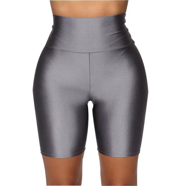 Trendy High Waist Summer Casual Biking Neon Shorts
