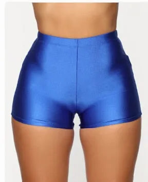 Trendy High Waist Summer Casual Biking Neon Shorts