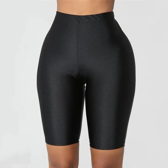 Trendy High Waist Summer Casual Biking Neon Shorts