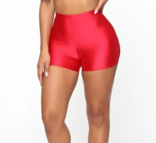 Trendy High Waist Summer Casual Biking Neon Shorts