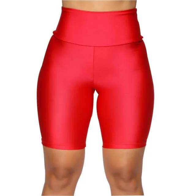 Trendy High Waist Summer Casual Biking Neon Shorts
