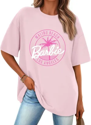 Trendy Queen Womens Graphic Tees Oversized Casual Tops Short Sleeve Loose Fit T Shirts Going Out Cute Summer Tops 2025