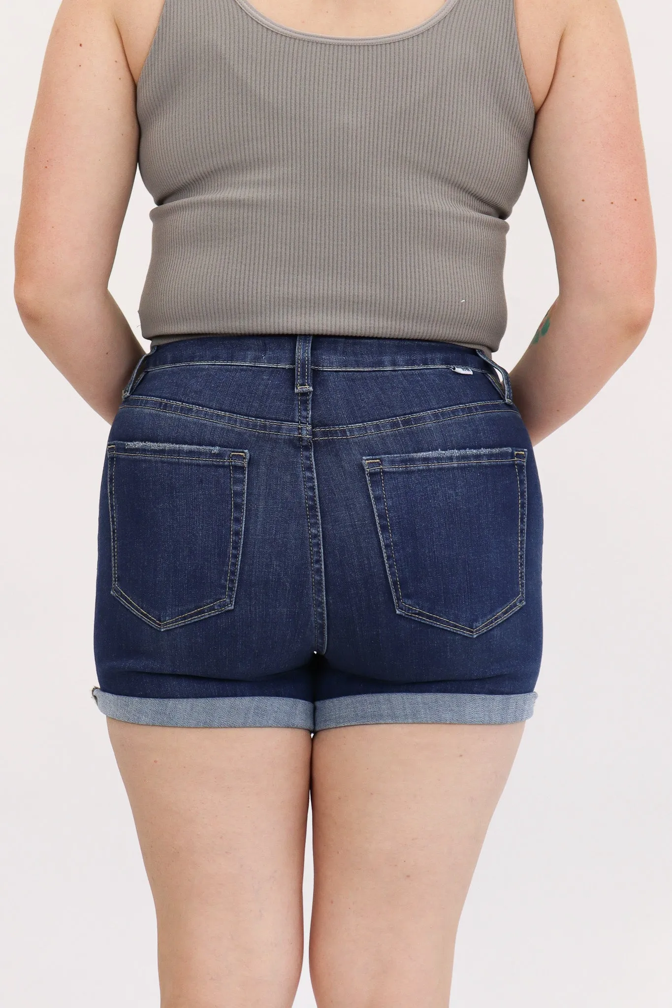 Tummy Control Cuffed Shorts by RFM