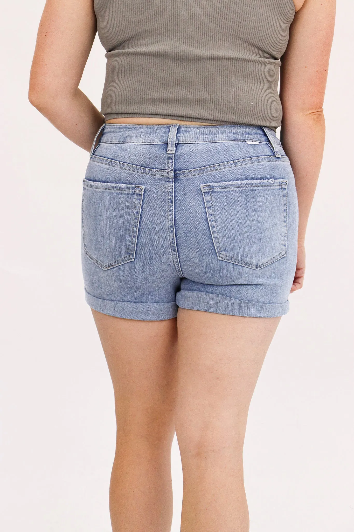 Tummy Control Cuffed Shorts by RFM