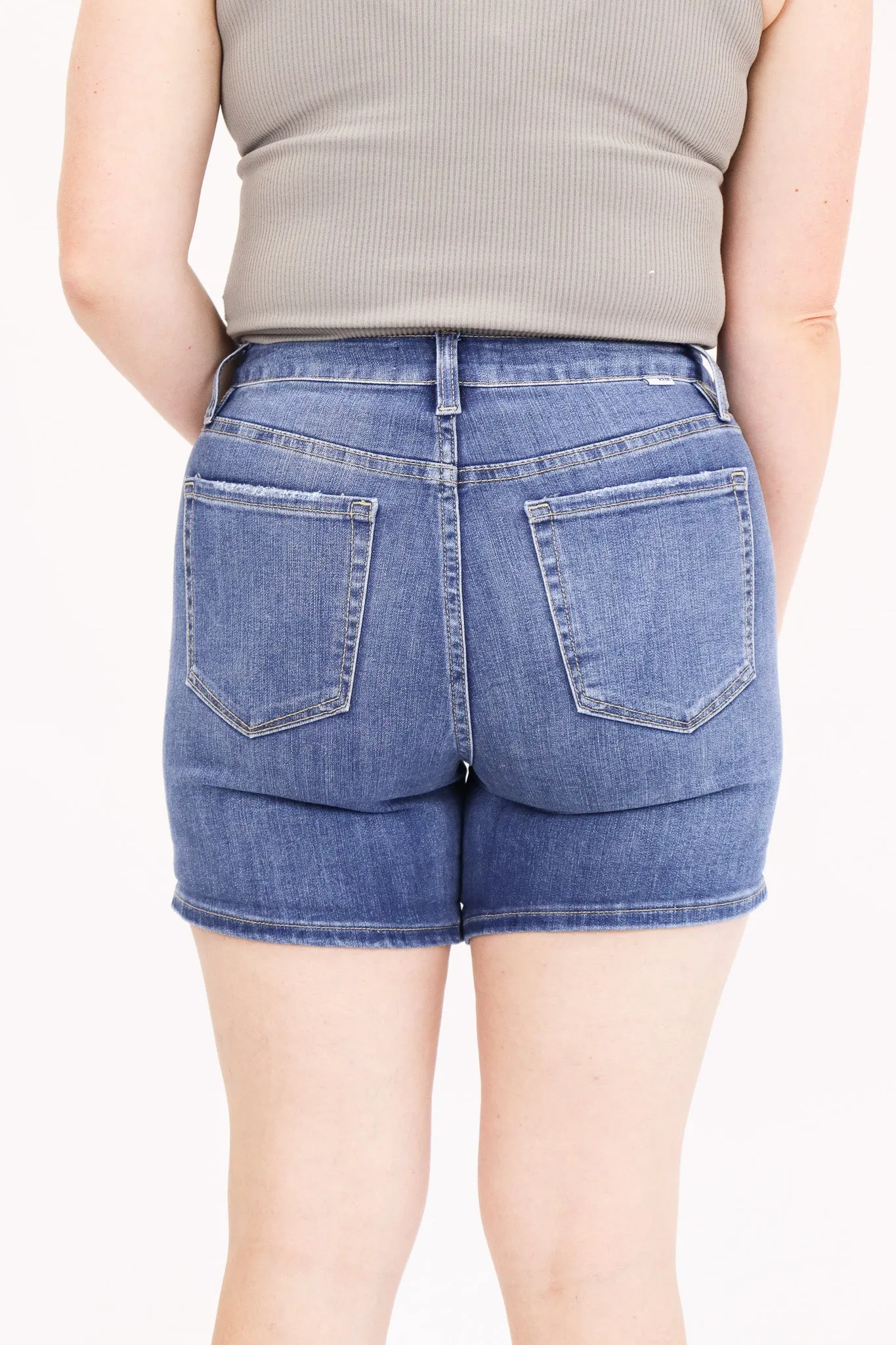 Tummy Control Cuffed Shorts by RFM