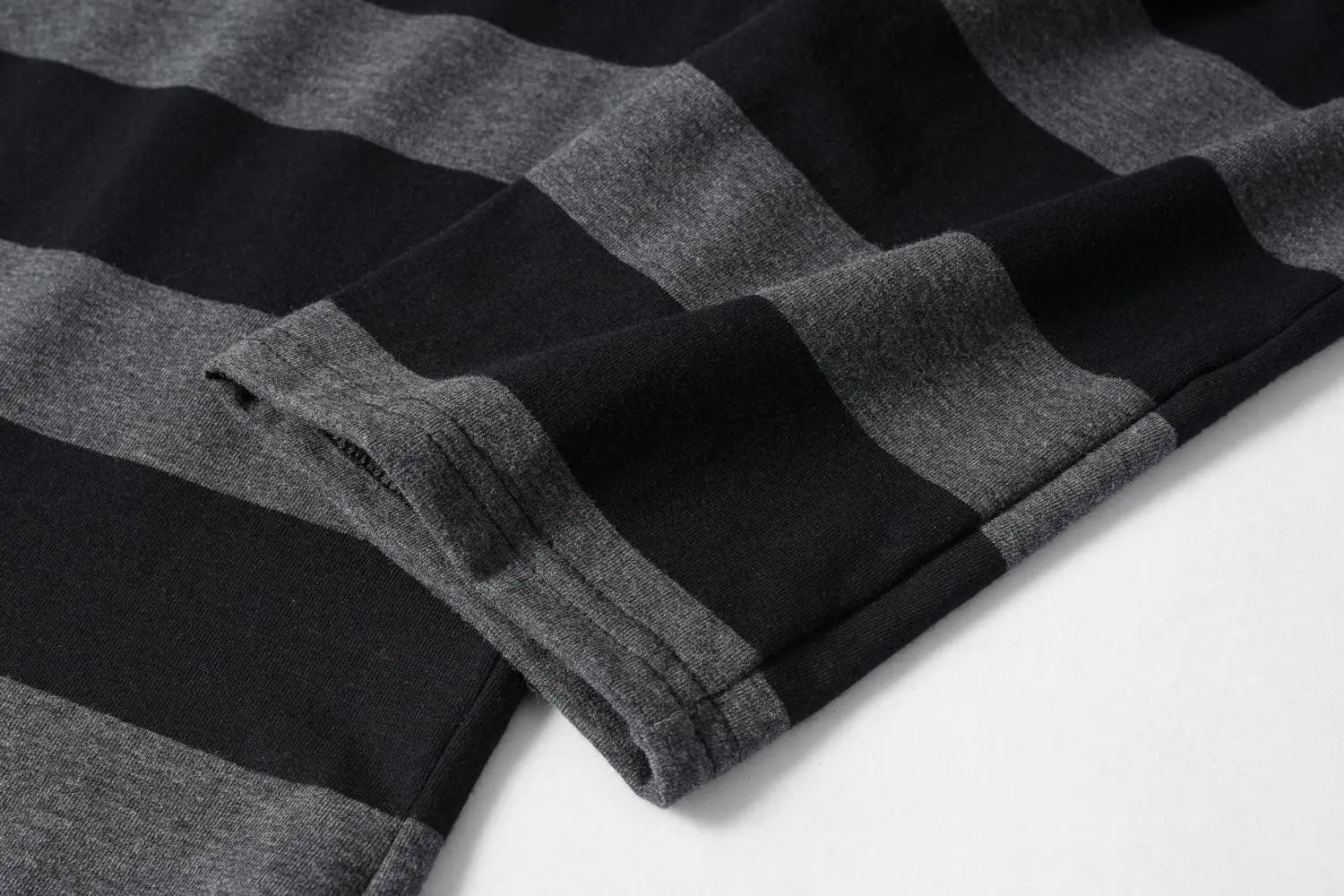 Unisex Oversized Stripe Long Sleeve T Shirts Gothic Harajuku Loose Crew Neck Summer Tee Tops