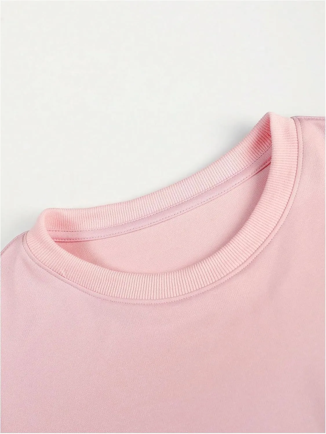 Verdusa Men's Casual Oversized T Shirts Summer Round Neck Short Sleeve Basic Tee Tops