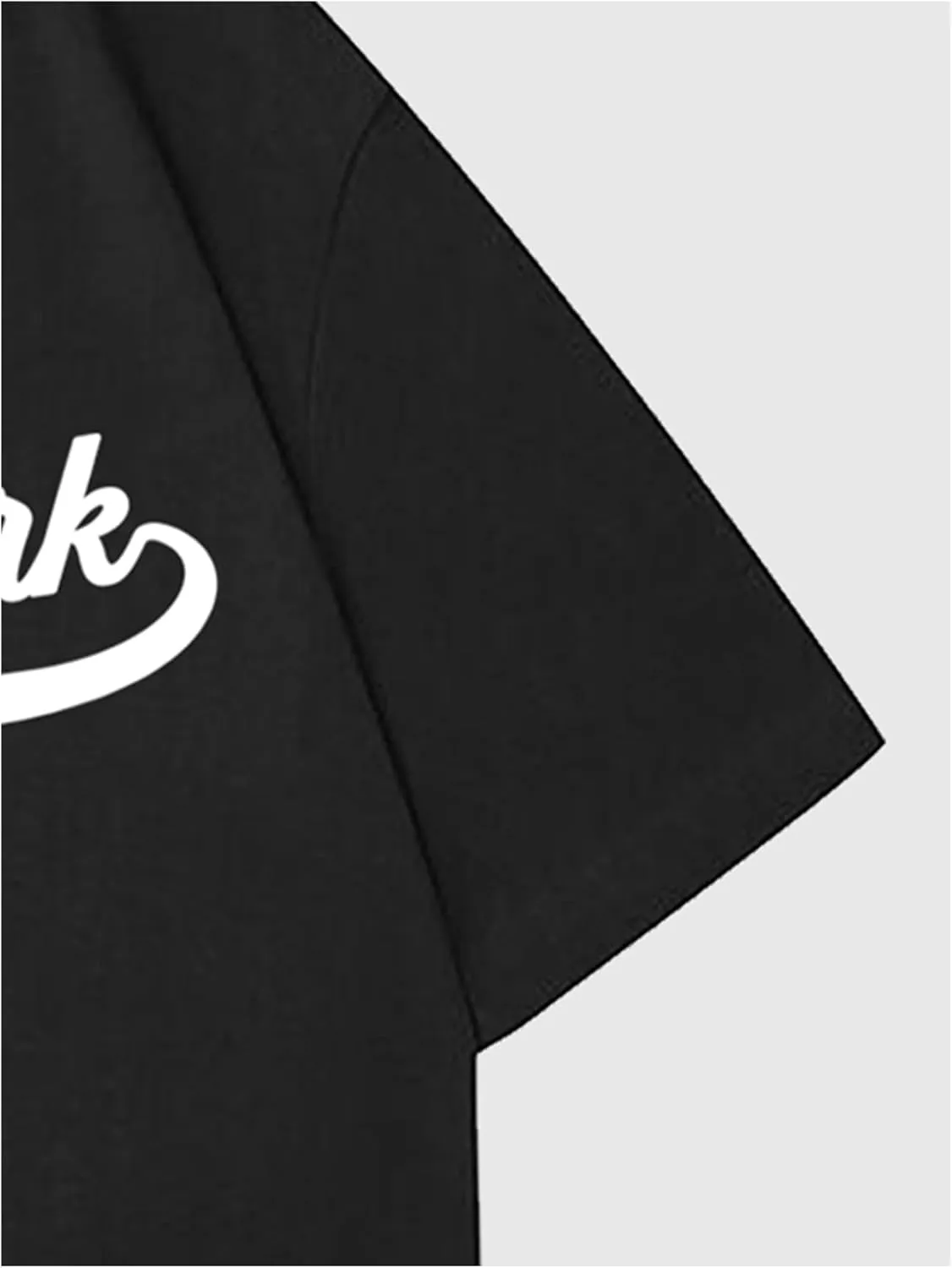 Verdusa Men's Casual Oversized T Shirts Summer Round Neck Short Sleeve Basic Tee Tops