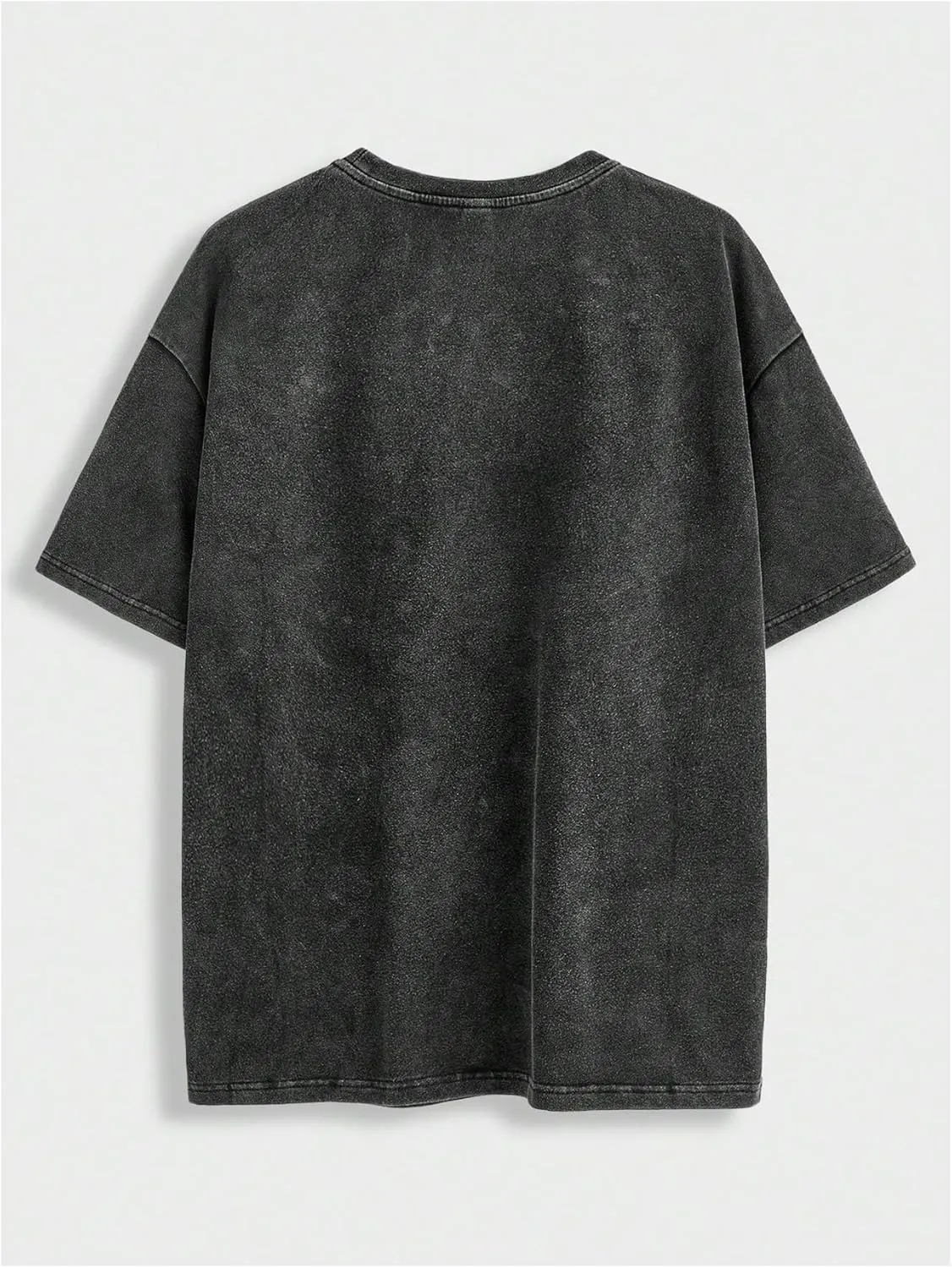 Verdusa Men's Graphic Print Distressed Tee Tops Grunge Short Sleeve Round Neck T Shirts