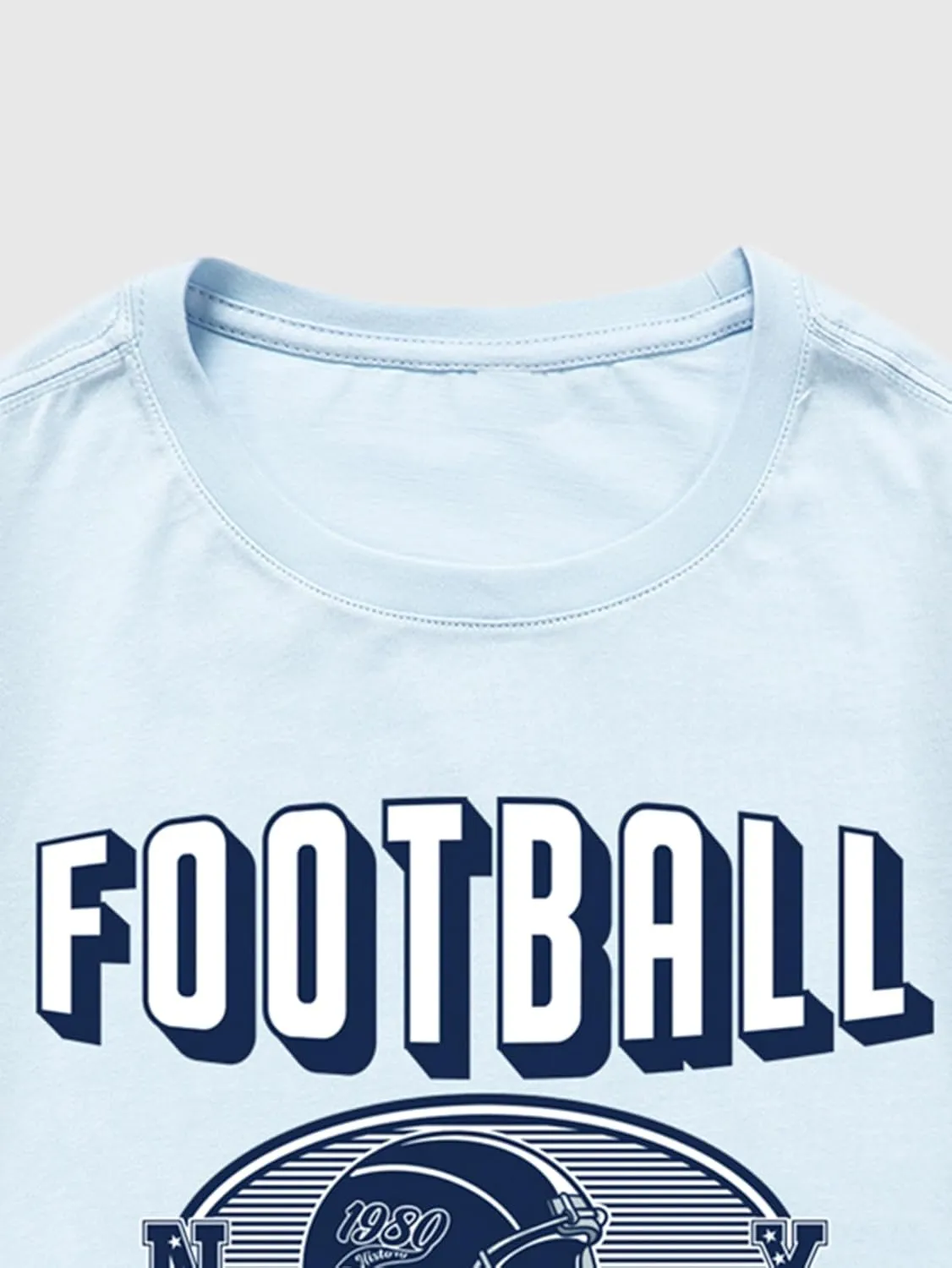 Verdusa Men's Oversized Graphic T Shirts Letter Slogan Drop Shoulder Short Sleeve Round Neck Tee