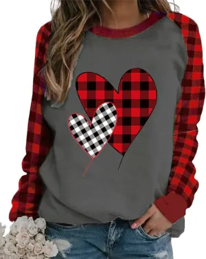 Women's Crewneck Sweatshirts Casual Comfy Long Sleeve T-Shirts Basic Solid Pullover Tops