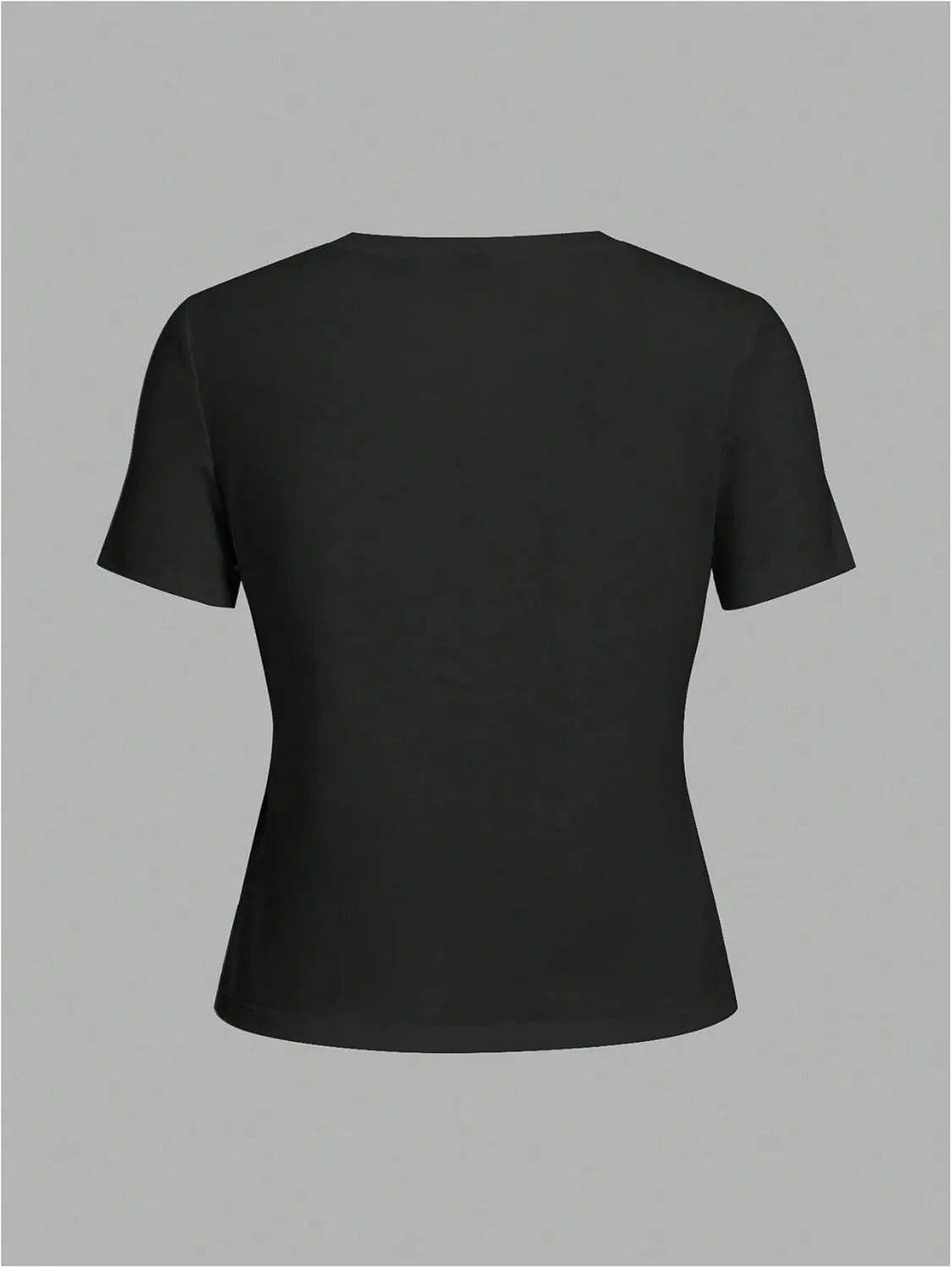 Women's Graphic Print Crewneck T Shirts Short Sleeve Slim Fit Tee Causal Tops