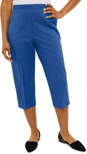 Womens Linen Pants Casual Summer High Waisted Cropped Wide Leg Pants Comfy Palazzo Beach Trousers