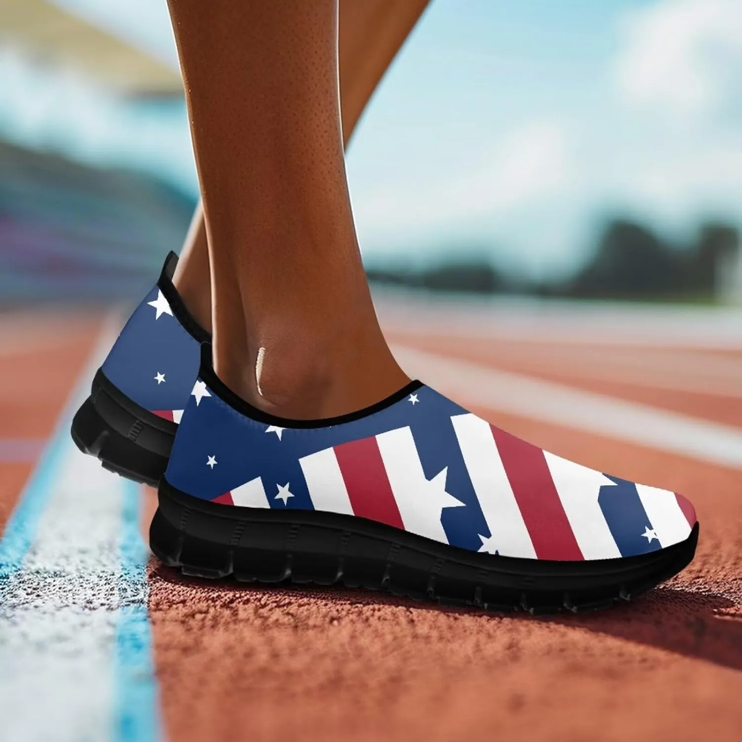 Womens Outdoor Cycling Canvas Shoes Low Top Fashion Sneakers Slip on Walking ShoeBlack Sole