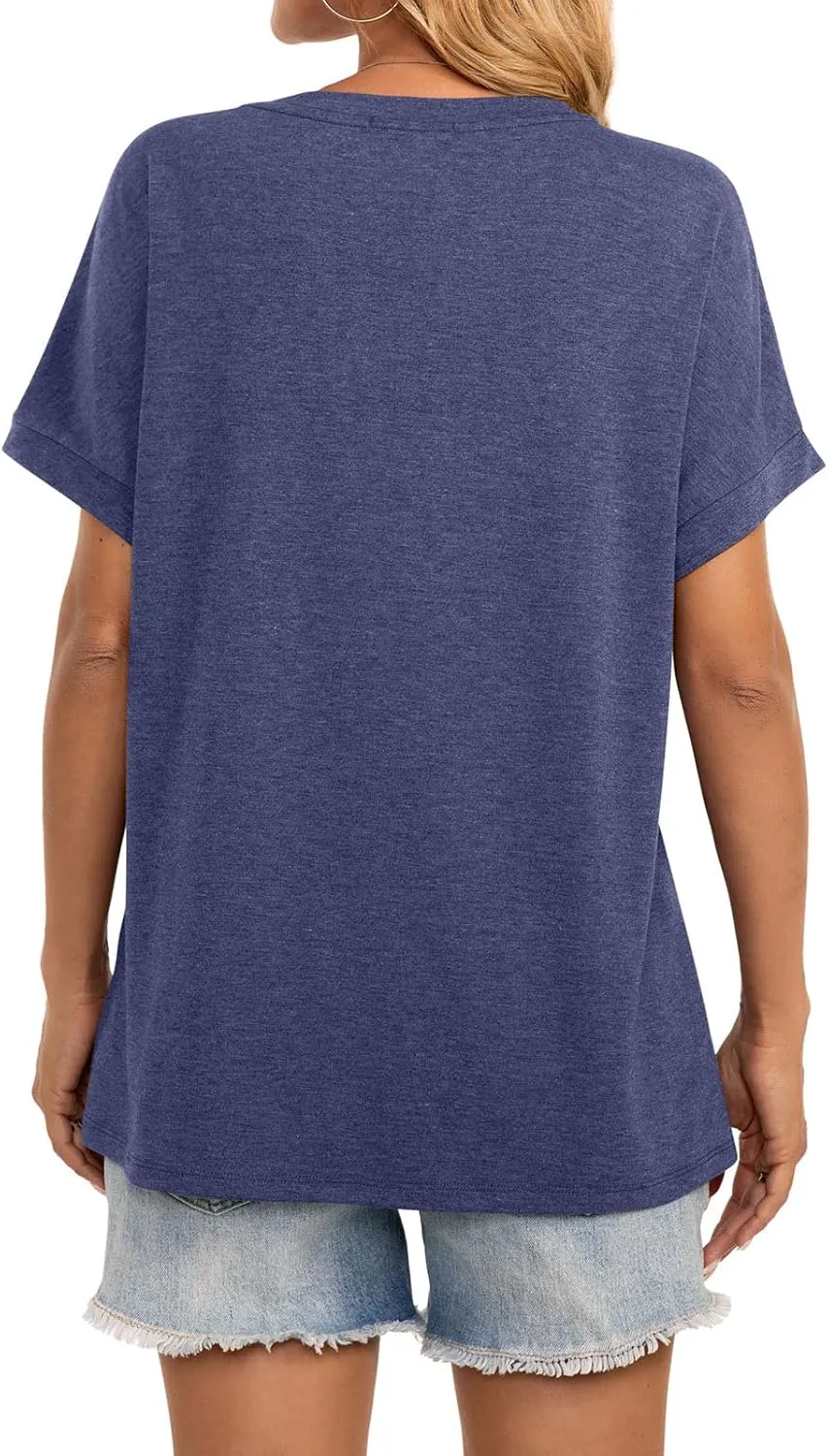 Womens Oversized T Shirts Short Sleeve Crewneck Loose Fit Tops Summer Outfits Clothes 2025
