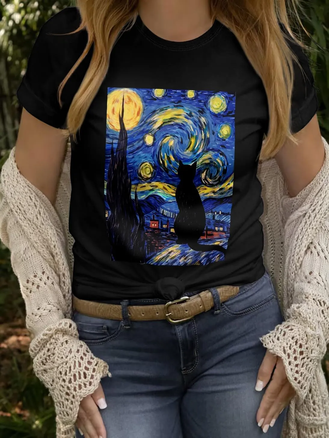 Women's Short Sleeve T Shirts Graphic Tees Crewneck Casual Loose 2025 Summer Boho Tops