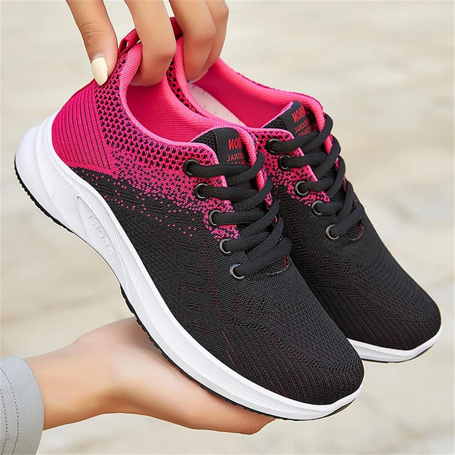 Women's Sneakers Athletic Sport Running Shoes Lace Up Mens Casual Shoes Slip On Men's Shoes Casual Black Platform Sneaker Tennis Shoe Cross Trainer Shoe