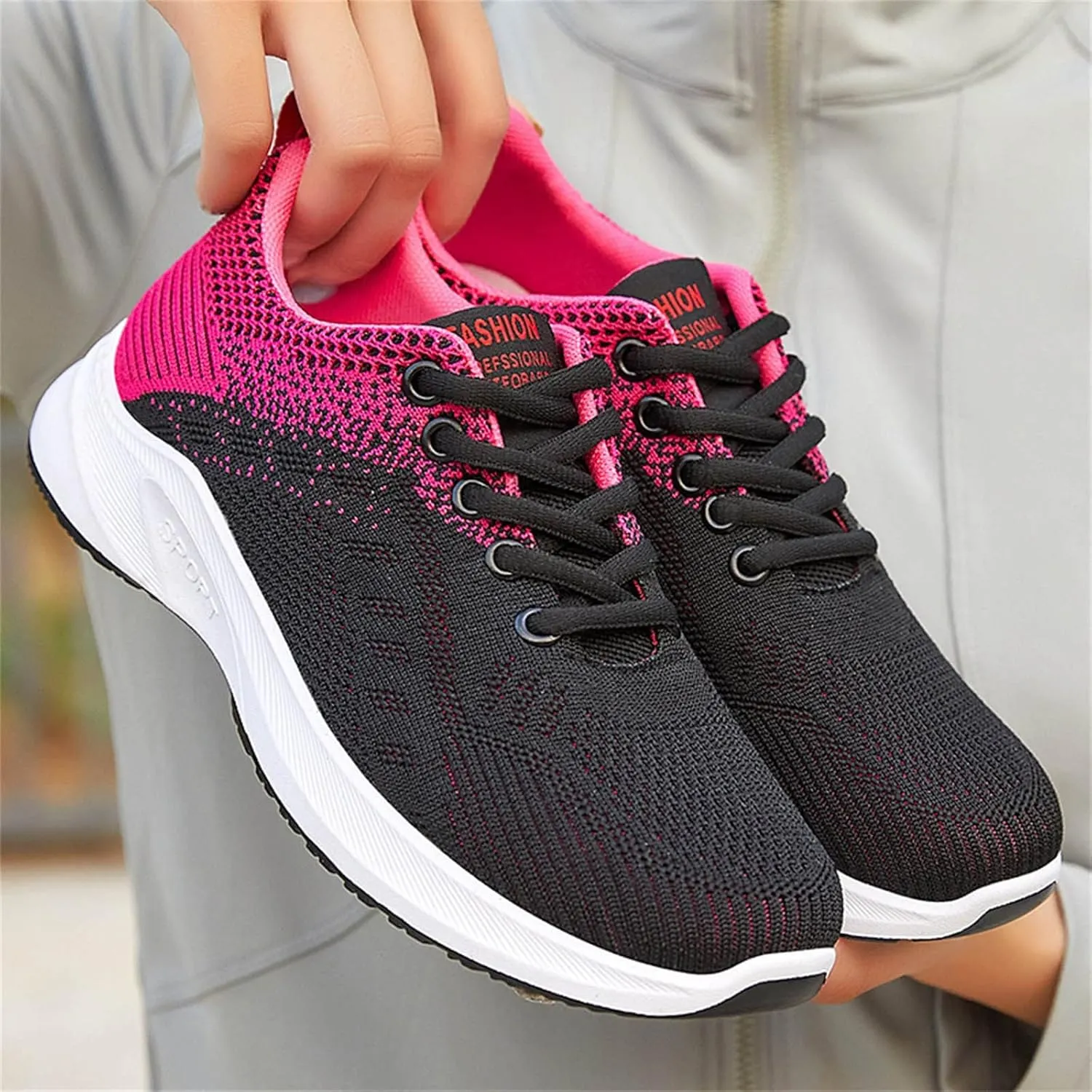 Women's Sneakers Athletic Sport Running Shoes Lace Up Mens Casual Shoes Slip On Men's Shoes Casual Black Platform Sneaker Tennis Shoe Cross Trainer Shoe