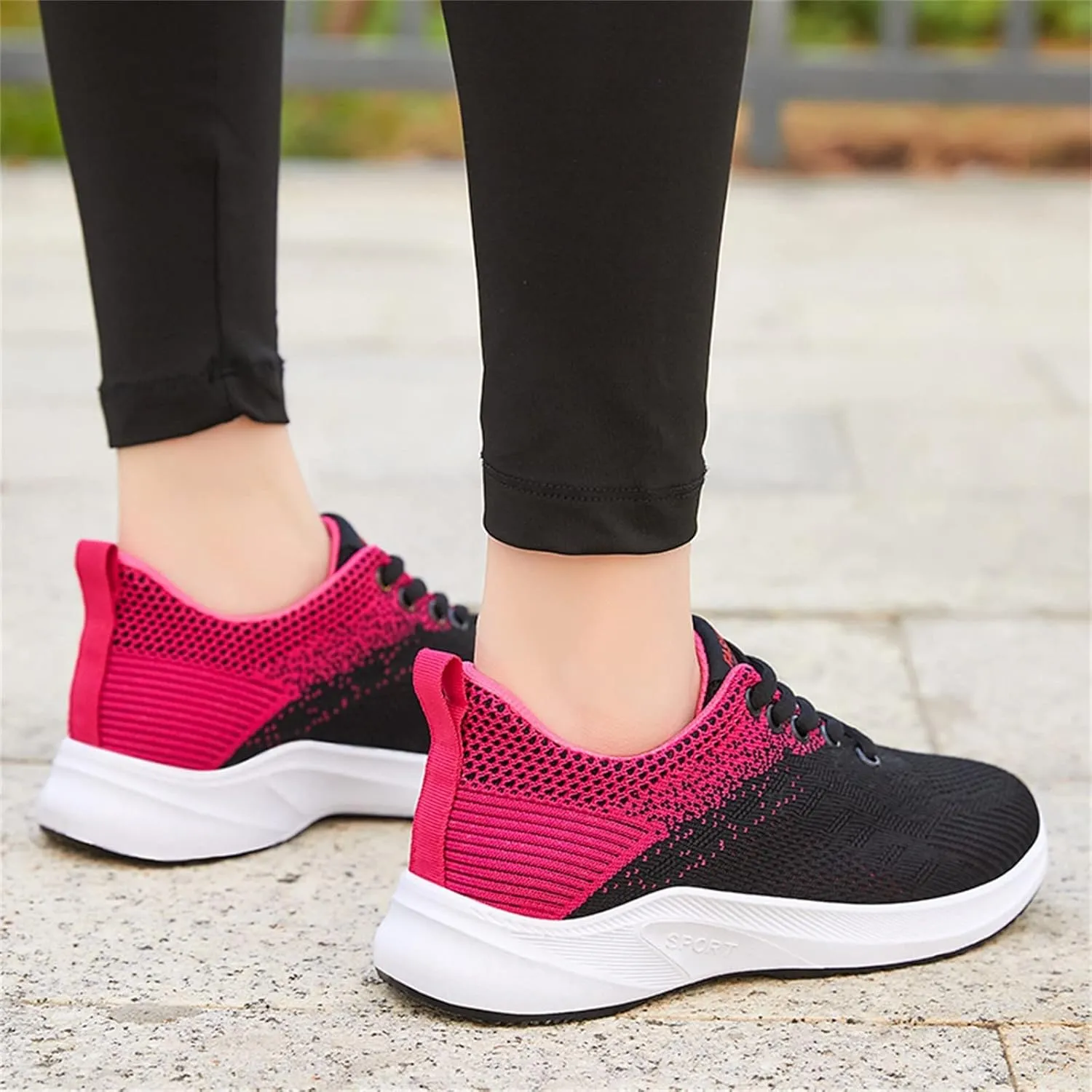 Women's Sneakers Athletic Sport Running Shoes Lace Up Mens Casual Shoes Slip On Men's Shoes Casual Black Platform Sneaker Tennis Shoe Cross Trainer Shoe