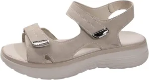 Women's Summer Walking Sandals Air Cushion Arch Support Platform Ankle Strap Shoes Comfortable Casual Wedge Sandals