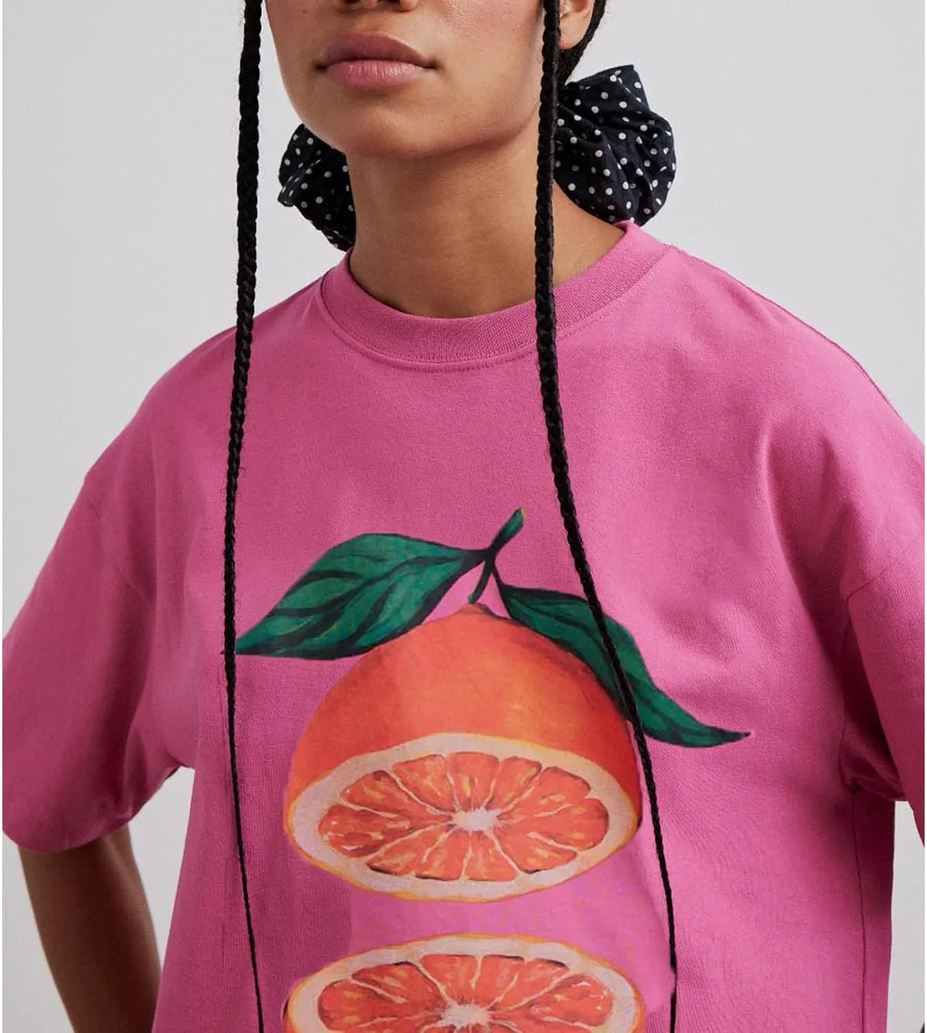 Y2k Womens Oversized Fruit Graphic Print Tees Shirts Vintage Flower Baggy Tshirt Tops Coastal Clothes Aesthetic