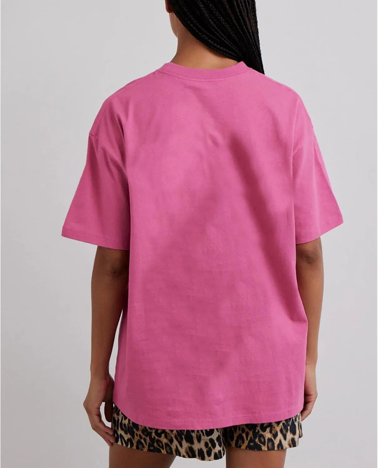 Y2k Womens Oversized Fruit Graphic Print Tees Shirts Vintage Flower Baggy Tshirt Tops Coastal Clothes Aesthetic